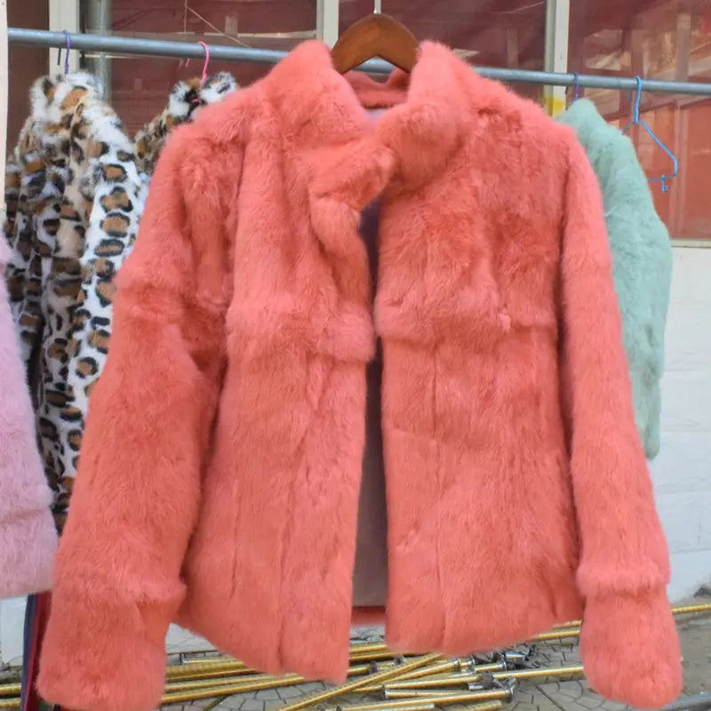 Rabbit Fur Bolero Jacket