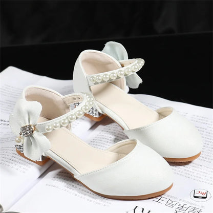 White Leather Mary Jane Shoes