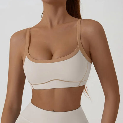 Yoga Sports Bra Color Clashing