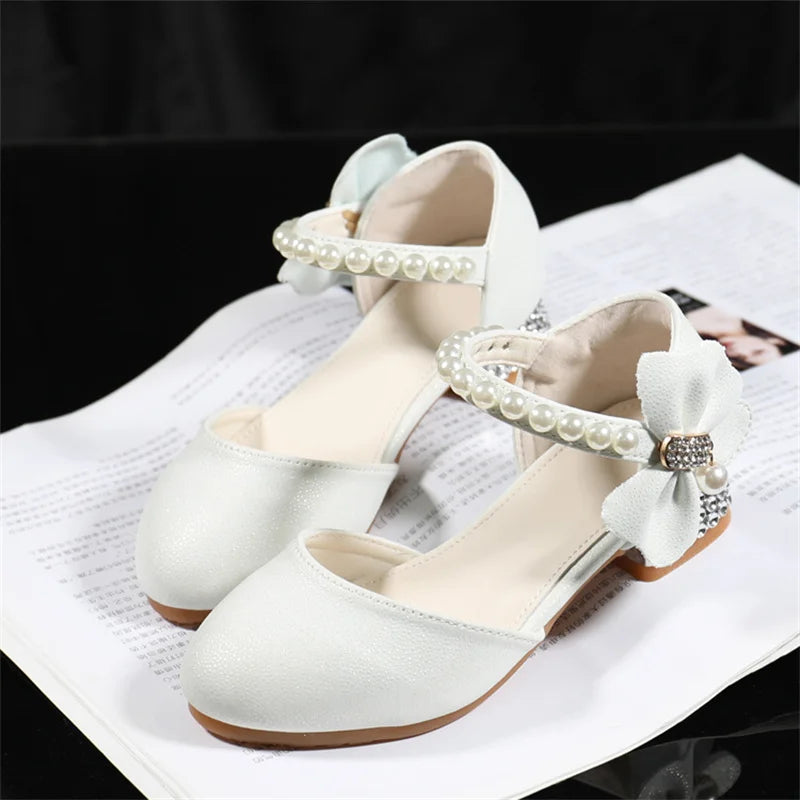 White Leather Mary Jane Shoes