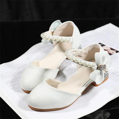 White Leather Mary Jane Shoes