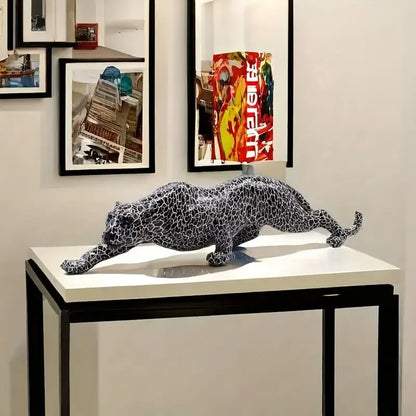 Cheetah Resin Statue