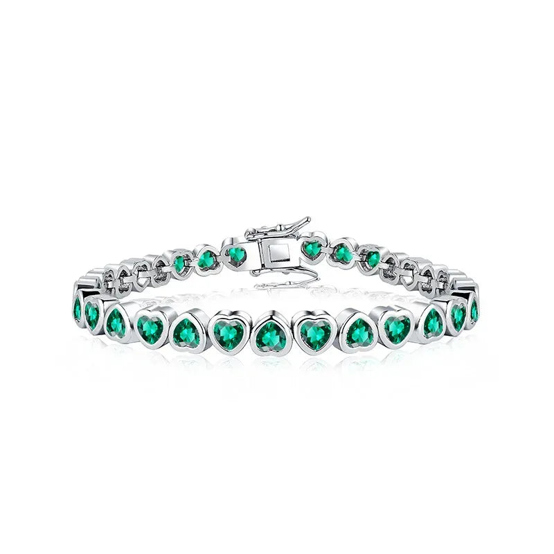 14K Gold Trendy Heart Wedding Bracelets