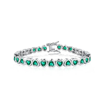 14K Gold Trendy Heart Wedding Bracelets