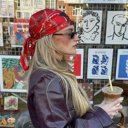 Printing Silk Square Kerchief Headbands