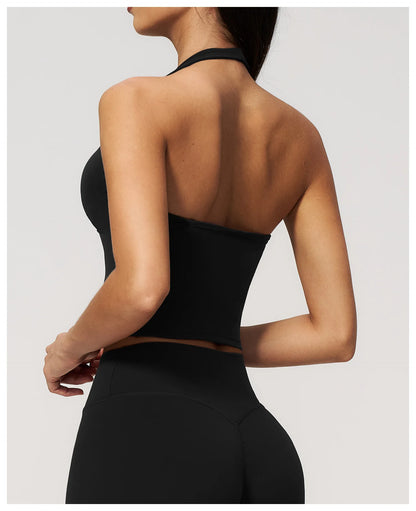 Hanging Neck Yoga Tops Sports