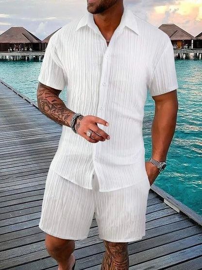 Multi-Color T-Shirt Shorts Set