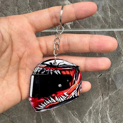 Keychain Helmet 2D Flat Stereo