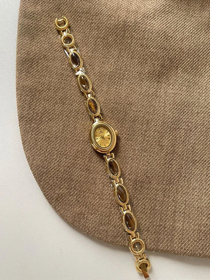 Oval Alloy Watch