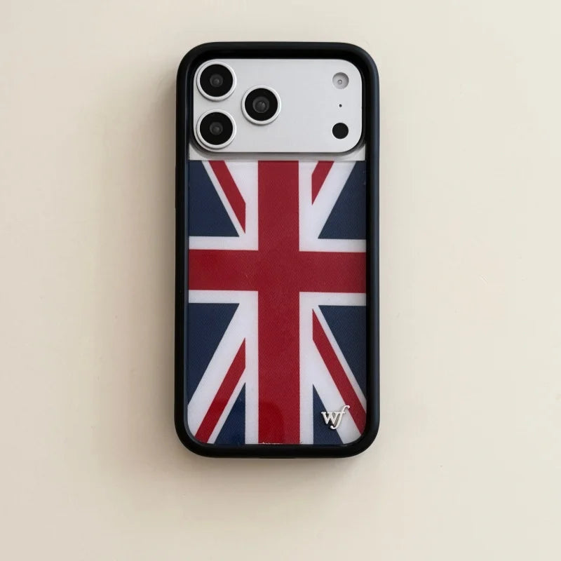 Wildflower Union Jack Case for iPhone 17 Pro Max | 17 Pro | 16 Pro Max | 15 Pro Max | 14 Pro Max | 13 Pro Max | 12 Pro Max
