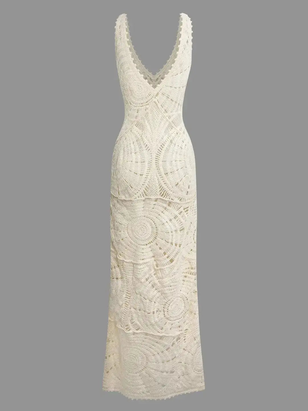 V-Neck Ankle Dress