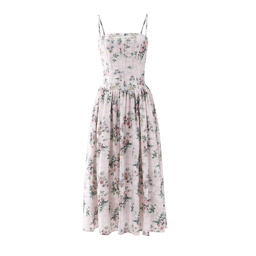 Printed Fit & Flare Dress