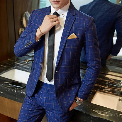 Blazer Pants Business Slim Suit