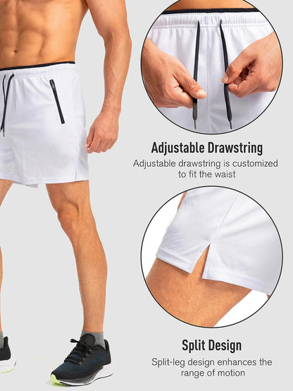 5-Inch Zippered Pocket Running Shorts