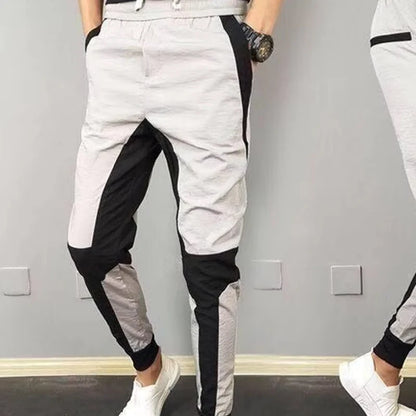 Slim Splicing Elastic Trouser