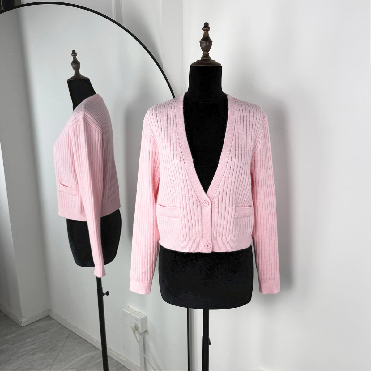 Plush Knit Button Cardigan