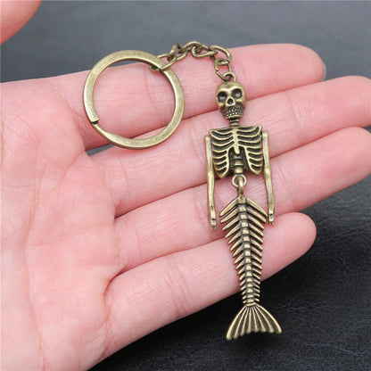 Seahorse Octopus Mermaid Keychains Nail