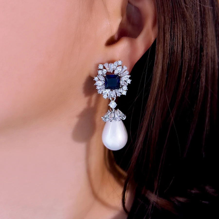 Square Drop Earrings