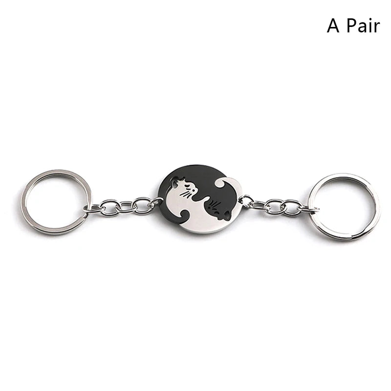 Cute Hug Cat Keychain Creative