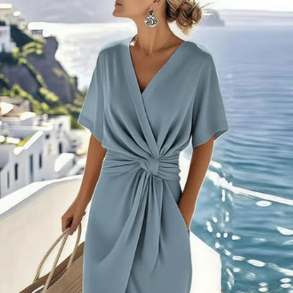 Pleated Mini Dress