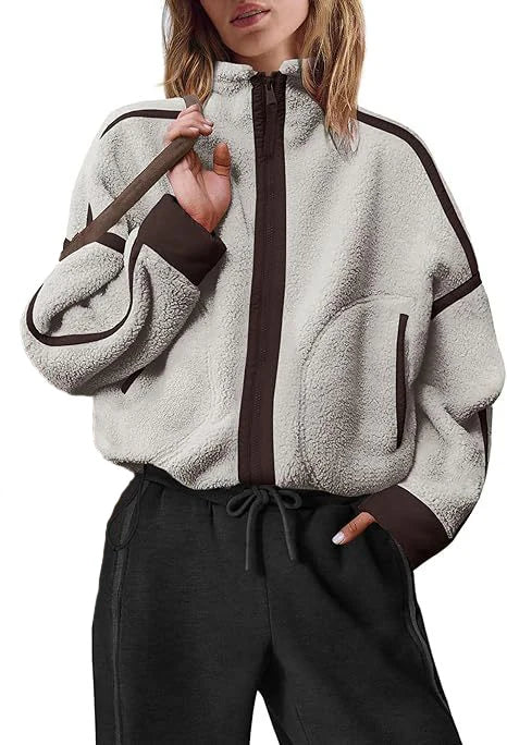 Sherpa Fleece Zip Jacket