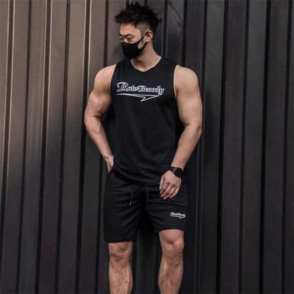 Quick-Dry Running Vest Shorts Set