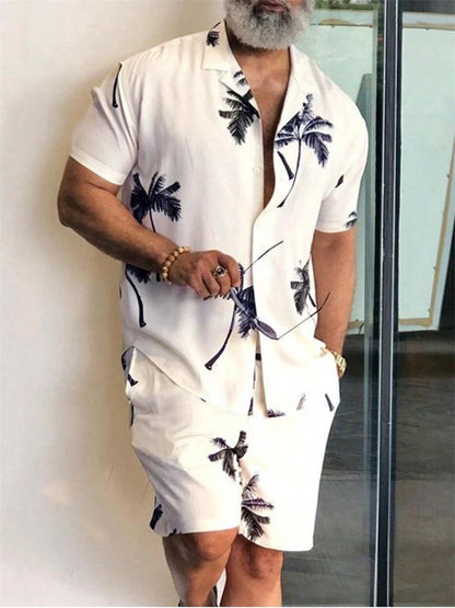 Jungle Print Hawaiian Shirt Set