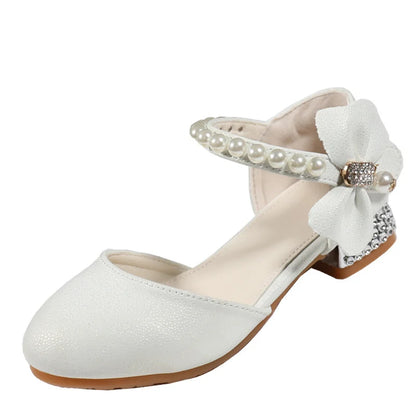 White Leather Mary Jane Shoes