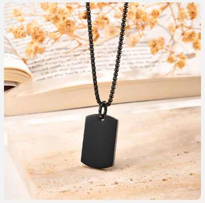 Metal Geometric Stainless Dogtags Pendant Party