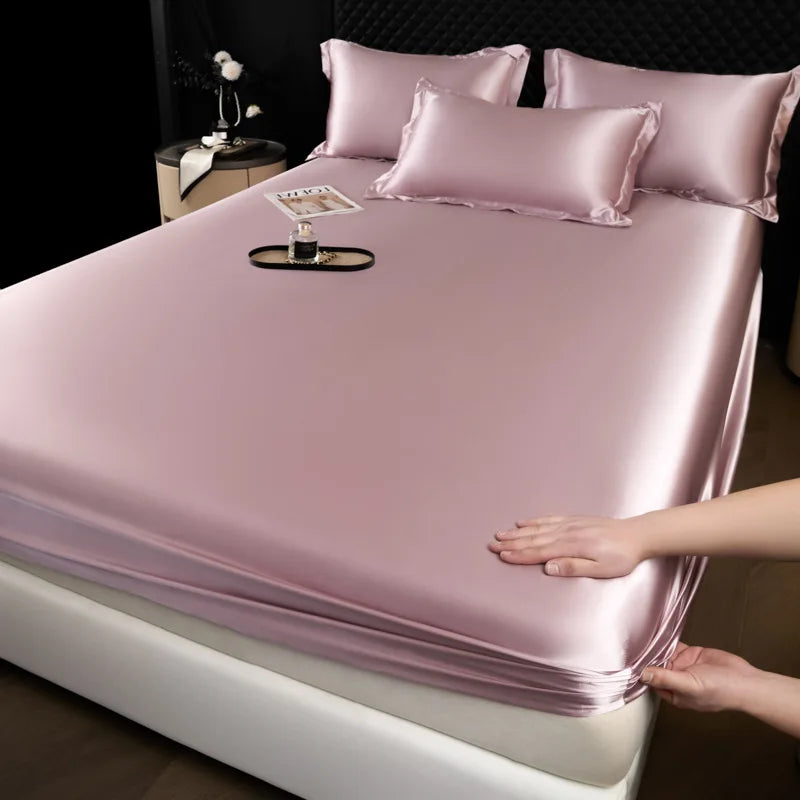 3-Piece Luxury Mulberry Silk Bed Sheet Set