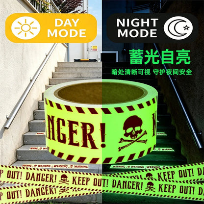 Glow-in-the-Dark Warning Tape