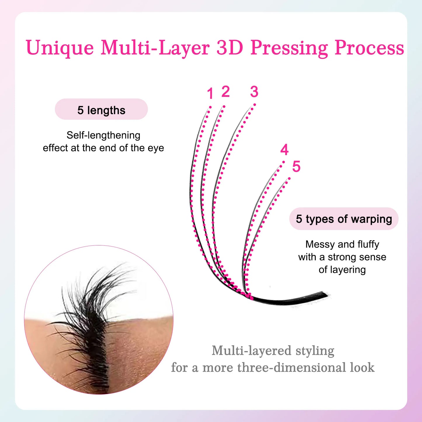 5D W Shape Eyelashes