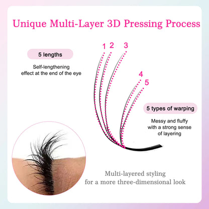 5D W Shape Eyelashes