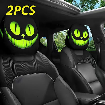 Scary Face Car Headrest Cover