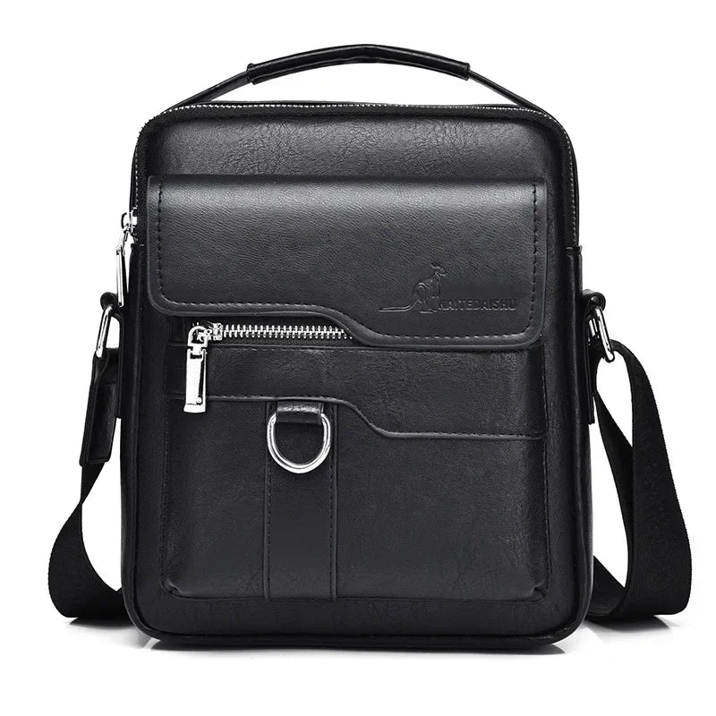 Vintage PU Leather Messenger Bag