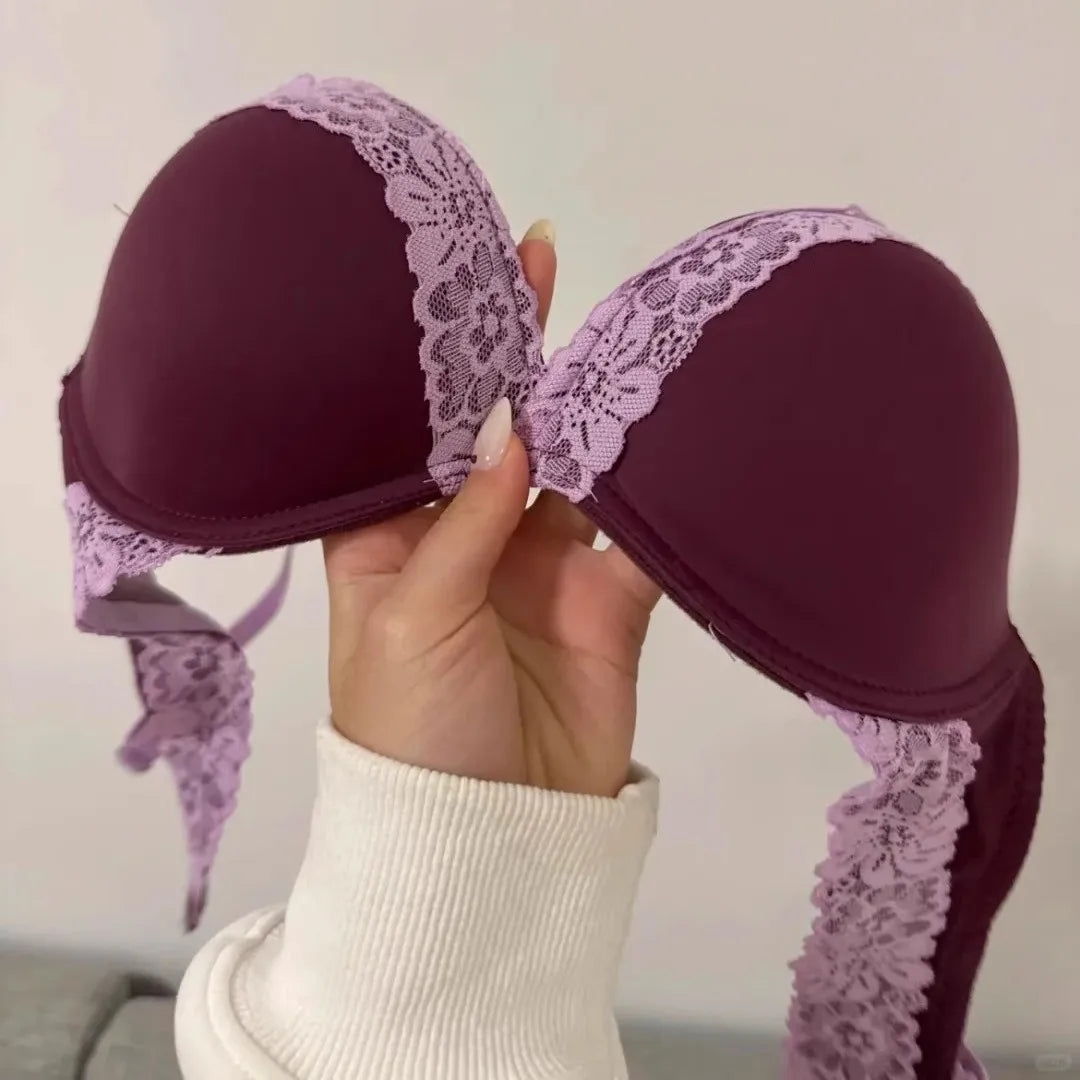 Lace Push Up Wire Free Bra