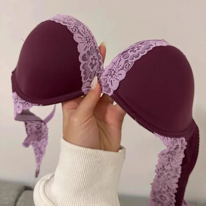 Lace Push Up Wire Free Bra