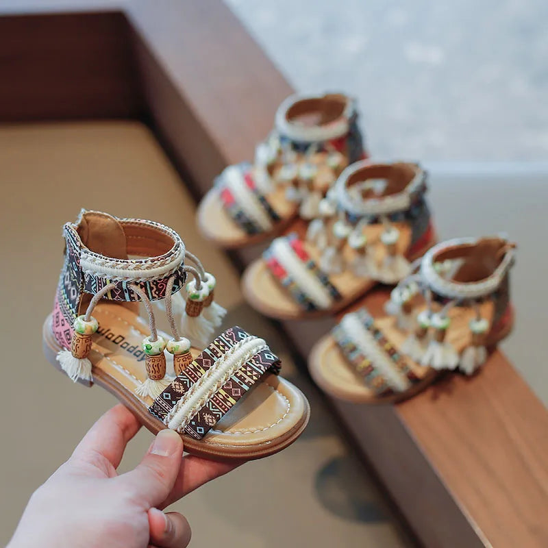 Tassel Gladiator Sandals