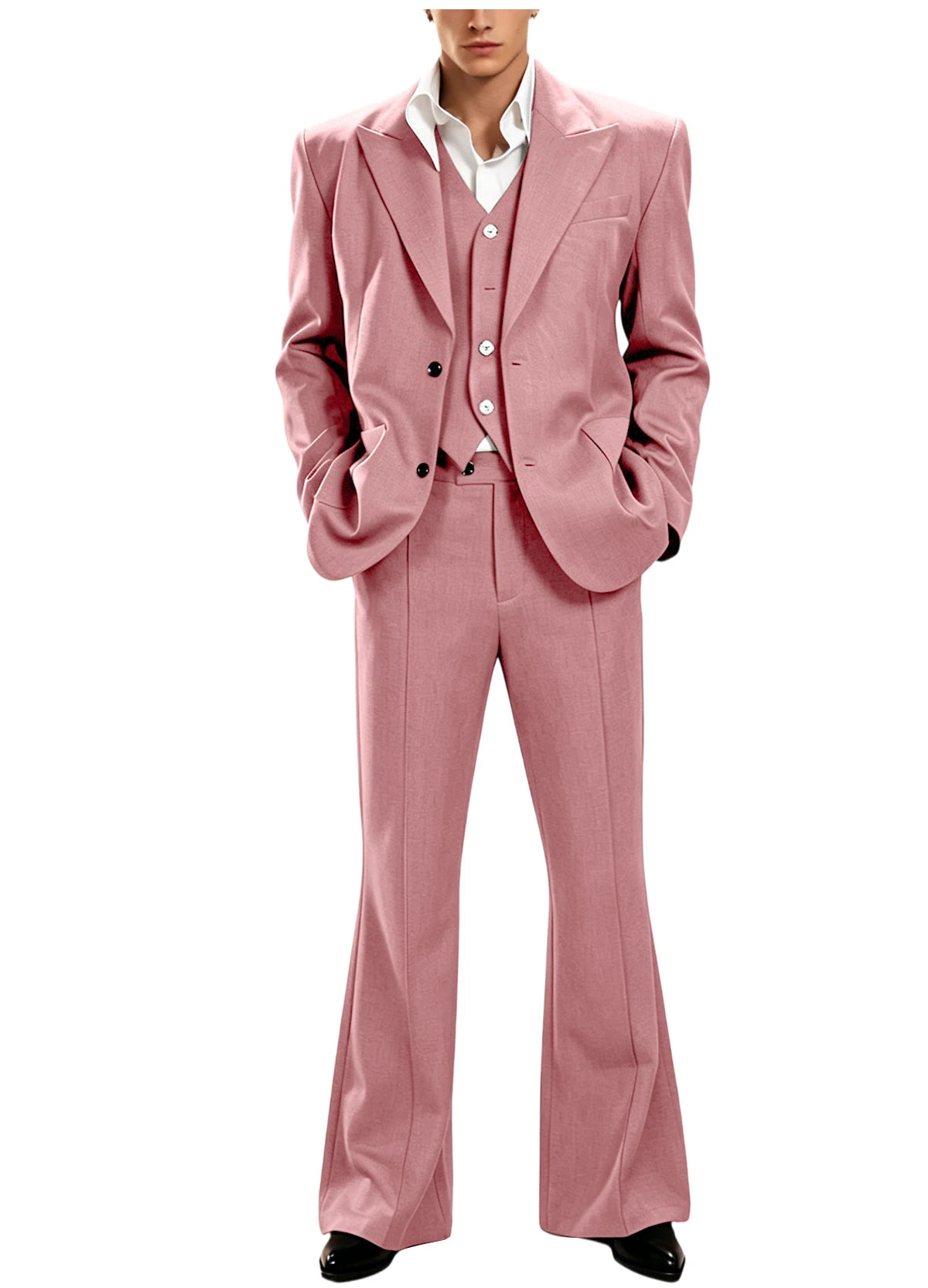 Vintage Peak Lapel Slim Suit