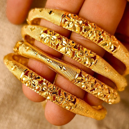 Gold Plated Bridal Bangle Bracelet