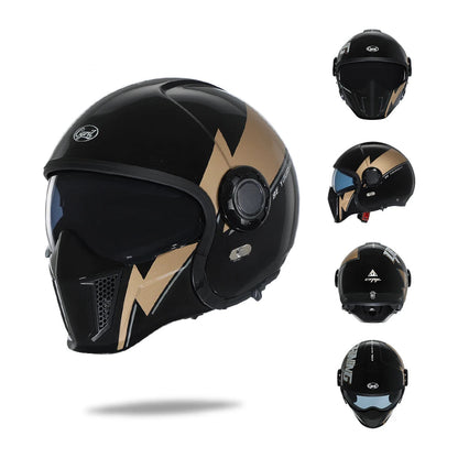 CYRIL Double-Lens Modular Open-Face Helmet