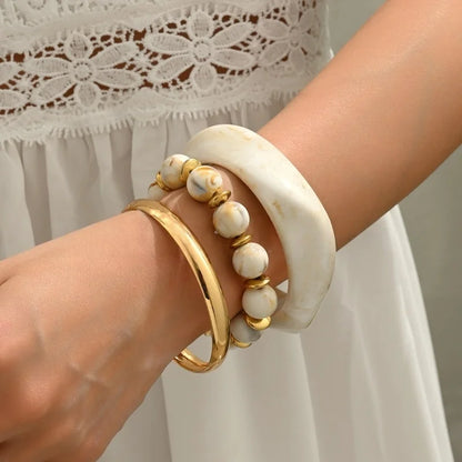 Chunky Resin Bangles Set