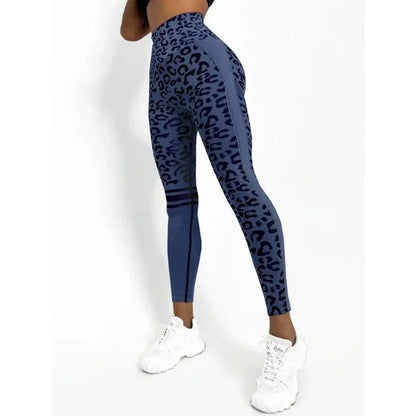 Seamless Leopard Hip-Lift Leggings
