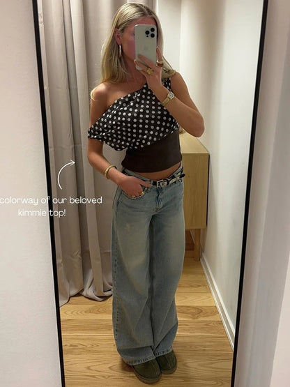 Backless Polka Dot Top