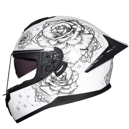 Double-Visor Full-Face Racing Helmet
