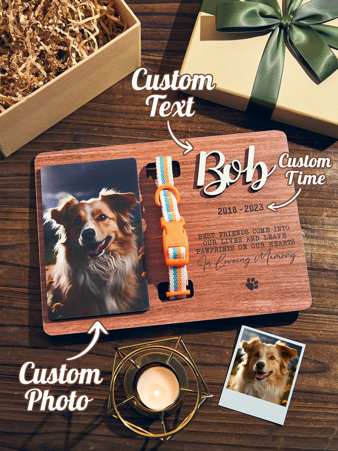 Personalized Pet Memorial Wooden Plaque