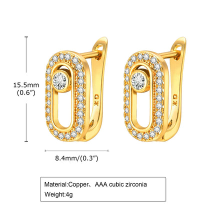 Geometric Paperclip Hoop Earrings