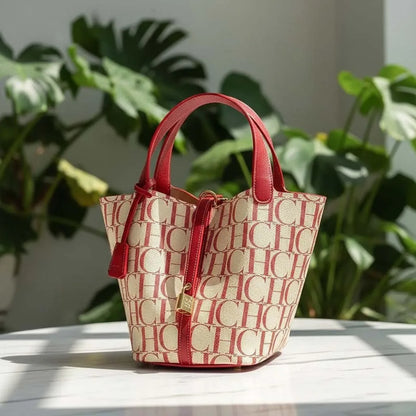 PVC Applique Bucket Tote