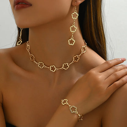 Bridal Jewelry Set Necklace Earrings Bracelet Ring