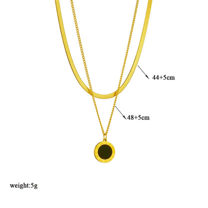 Roman Numeral Pendant Necklace